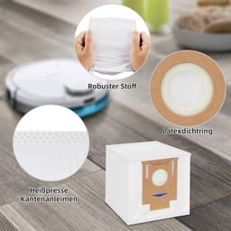 8 stuks stofzuigerzakken, accessoireset gescht voor Ecovacs Deebot N8 + / N8 Pro+ / OZMO T8+/ T8 AIVI+/ T9+ afzuigstation & Yeedi Vac Station Ecovacs stofzak reserveonderdelen. — thumbnail 2