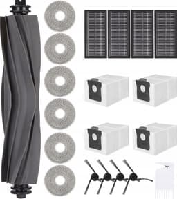 GROOT KIT met onderdelen compatibel met Dreame X40 - mop dweilen filters borstels zakken - Hoogwaardige vervanging voor: Dreame X40 - Accessoires - reserveonderdelen - 20 onderdelen - hier is alles! — thumbnail 2