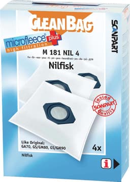 CleanBag stofzuigerzakken 4 stuks - Geschikt voor Nilfisk GA70 GM80 GM90 GS80 GS90 — thumbnail 1