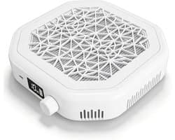 MRLI Nagelstofafscheider met instelbare snelheid, 4200 tpm, sterke zuigkracht, digitaal display, herbruikbare filter - ShopVlot