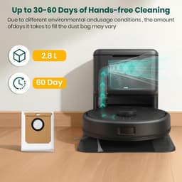 12-pack stofzuigerzakken geschikt voor Eufy L50, L60 robotstofzuigers - wegwerpvervangingsstofzakken met grote capaciteit — thumbnail 4