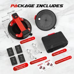 Draadloze Kruimeldief - Handstofzuiger Batterij - Snel Opruimen - Inclusief Extra Batterij - 35 x 27 x 12 cm - Zwart — thumbnail 2