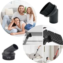 2 stuks Stofzuiger Borstel - Meubelborstel - Ronde kwast - 35 mm Diameter - Geschikt voor Philips, AEG, Bosch, Siemens, Miele, Panasonic, Rowenta - Universele Borstel Accessoires Stofzuiger - Voor de Meeste Stofzuigers — thumbnail 2