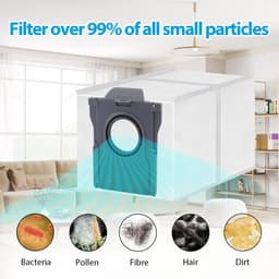 14 stuks stofzuigerzakken geschikt voor Dreame L10s Ultra Gen2/Gen3 L10s Pro Ultra Heat L40 Ultra AE L40s Pro Ultra X50 Ultra Complete - en voor Mova P50 Pro Ultra P70 Pro Ultra E30/Z60 Ultra - stofzuiger — thumbnail 4