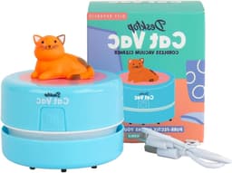 Oplaadbare Mini Stofzuiger voor Bureau met Kattenontwerp — thumbnail 1