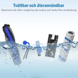 PromoHome Onderdelenset voor Ecovacs Deebot X11 OmniCyclone/X11 Pro Omni/X9 Pro Omni Robotstofzuiger - 20 stuks (2 Hoofdborstels, 6 Filters, 3 Reinigingsrollen, 6 Zijborstels) — thumbnail 4