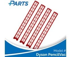 Dyson PencilVac Filters (4 Stuks, Plus.Parts® alternatief voor 974281-01)