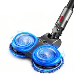 Nat- en droogdweilaccessoire voor Dyson V7 V8 V10 V11 V15 - Gemotoriseerde dweilkop en vloerborstelaccessoire - Huishoudelijke vloerreiniging - Inclusief 6 dweildoeken — thumbnail 2