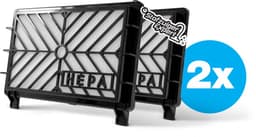 2x Active HEPA filter geschikt voor Philips S-Class / City Line / Easy Clean / Expression / Home Hero / Mobilo / Vision & Vision Plus — thumbnail 1