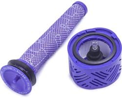 Vervangingsset voor vacuümfilter en voorfilter, geschikt voor Dyson V6 Absolute draadloze steelstofzuiger