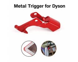 TLVX Sterke Metalen Trigger geschikt voor Dyson V10 / V11 / Dyson Switch Button Metal / Dyson knop Metaal / Stofzuiger trigger / V10 / V11 /Dyson stofzuiger knop rood / Aan- uit knop Dyson / Trigger vervanger Dyson