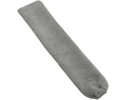 Stofwisser met Lange Steel - Plumeau Afstoffen - Huis Reinigen - Afneembare Wasbare Kop - 98.5 cm - Grijs