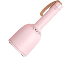 Mini Stofzuiger - Desktop Reiniger - Bureau Schoonmaken - Draadloos Oplaadbaar - 17.5 cm - Roze