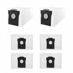 6 Stuks Stofzakken Geschikt voor Dreame D20 Plus & D20 Pro Plus - Vervangt RDB17 - 3L Stofzuigerzakken voor Afzuigstation — thumbnail 1