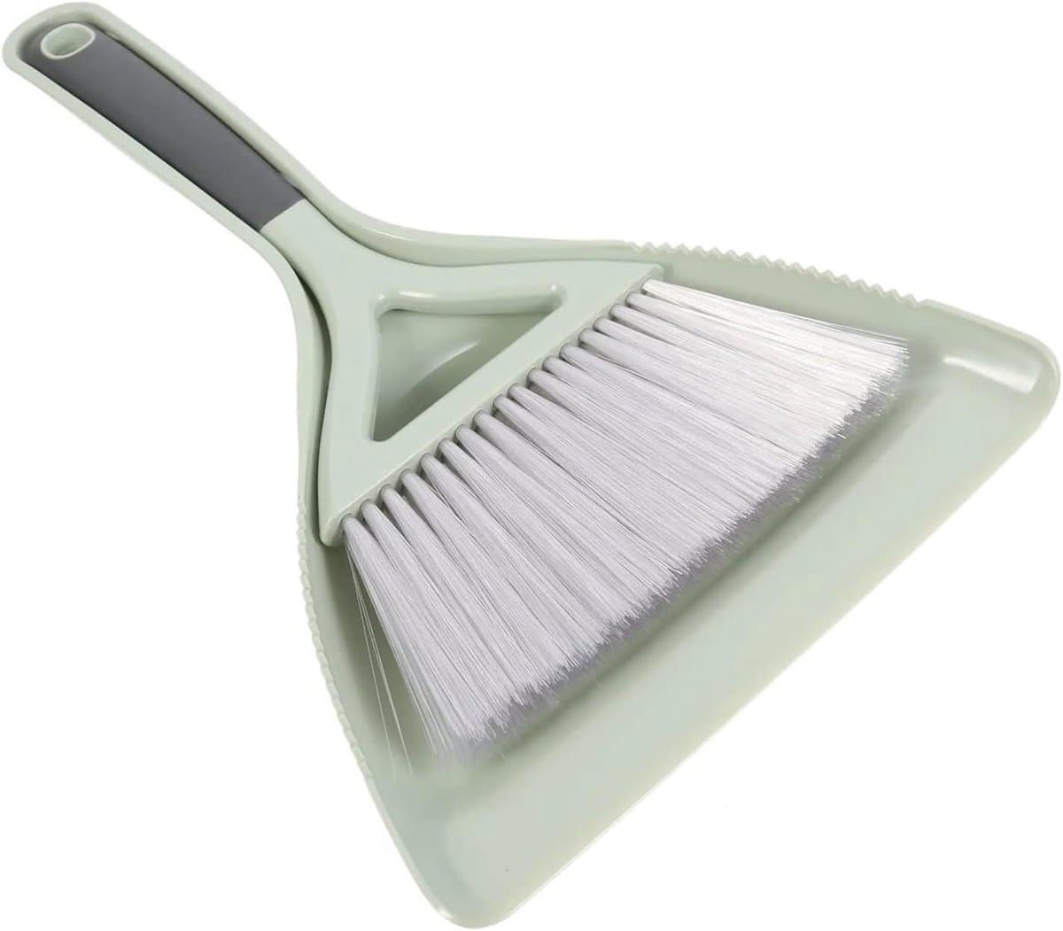 Stofblik en borstel - Bureaustoffer set - Bureau opruimen - Compact ontwerp - 31 cm set - One Color — afbeelding 1