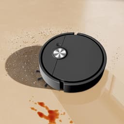 Bureau Stofzuigerrobot - Kruimelzuiger Klein - Bureau Schoonmaken - Slimme Navigatie - 275 cm Lengte - Zwart — thumbnail 3