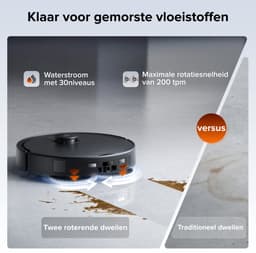 Roborock Qrevo 2 Pro Set-Robotstofzuiger-FlexiArm-technologie-25000 Pa-dubbel anti-klitsysteem-Intensieve tapijtreiniging 15 mm Dweilverhoging-Drogen met 45°C hete lucht en zelfreiniging op 75°C-Roborock SmartPlan 3.0-Reactive Tech obstakelvermijding — thumbnail 3