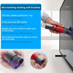 Dailygoods- Stofborstel voor Dyson - Antistatisch - Effectieve Stofverwijdering - Robuuste Constructie - Geschikt voor V8/V10/V11/V12/V15 - Hoogwaardige Materialen - Stofzuigerborstel — thumbnail 4