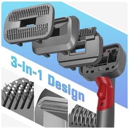 Dailygoods- Hondenhaarstofzuigerborstel 3-in-1 - Huisdier Borstel - Compatibel met Dyson V7/V8/V10/V11/V12/V15 - Verwijdert Klitten/Knopen - Voor Gezondere Vacht - Huisdierborstel — thumbnail 3