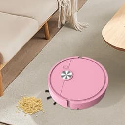 Bureau Stofzuiger Robot - Kruimelrobot Mini - Bureau Schoonmaken - Slimme Navigatie - 27.5 x 26.4 x 7.4 cm - Roze — thumbnail 3