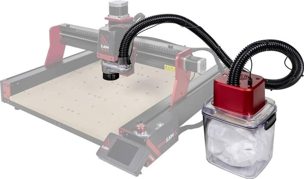 Afzuiging Tafelfreesmachine - Stofafzuiger Houtstofafzuiging - Stofvrij Frezen - 2 Afzuigstanden - 32 mm aansluiting - Grijs — afbeelding 1
