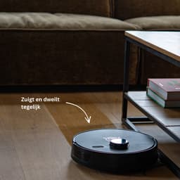 TONIHOMI® M30 - Robotstofzuiger met dweilfunctie - Robotstofzuiger met laadstation - LDS Laser navigatie - Robotstofzuiger huisdieren - Dweilrobot - Robotstofzuiger met app - Zwart — thumbnail 3