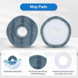 20-delige Accessoireset Geschikt voor Eufy Omni C20 - Reserveonderdelen Set - Accessoires-eufy-omni-c20-reserveonderdelen-set -1 Hoofdborstel - 4 Filters - 4 Zijborstels - 4 Dweildoeken - 6 Stofzakken - Zwart-Blauw — thumbnail 2
