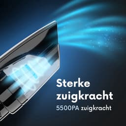Kruimelzuiger Snoerloos 5500 Pa – Handstofzuiger met HEPA Filter – 2-in-1 Auto Stofzuiger & Airduster – Draadloos, Oplaadbaar, 3 Opzetstukken – Krachtige Kruimeldief Zwart — thumbnail 2