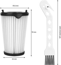 TuseRxln Stofzuigerfilters – HEPA – Geschikt voor meerdere modellen – 6 stuks – Wit — thumbnail 4