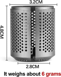 Stofwerende Filterkap / Open Filter Geschikt voor Dyson Haardroger HD03 / HD08 - Reparatieaccessoires voor Dyson-Lichtgrijs-Belle's product — thumbnail 1