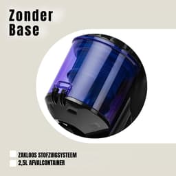 Florixa® Steelstofzuiger met snoer - Steelstofzuiger - Stofzuiger - Zwart - 112cm x 25cm x 58cm — thumbnail 3