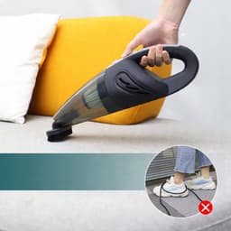 120W draadloze handstofzuiger voor in de auto - Auto stofzuiger - 6000 Pa zuigkracht - 2000 mAh - oplaadbaar voor auto, kantoor en thuis — thumbnail 4