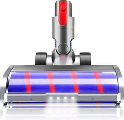 Vervangende onderdelen voor zachte roller-stofzuigerkop Geschikt voor Dyson v7 v8 v10 v11 v15 Animal Cyclone Absolute Fluffy Motorhead hardhouten vloer stofzuigeropzetstuk met 4 LED-lampjes [2025] Bal/slank type niet compatibel — thumbnail 1