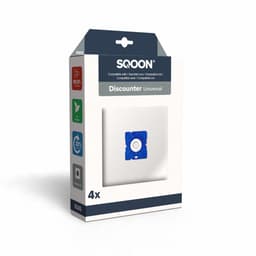 SQOON® Stofzuigerzakken (SQ05) - High Filtration – Geschikt voor Diverse Modellen – Optimale Stofopvang en Filtratie – 4 Stuks — thumbnail 1