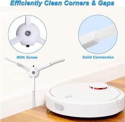 Zijborstel-reserveonderdelen Geschikt voor Xiaomi Roborock Q Revo Serie/Q7 Max/Q8 Max/S7 Max Ultra/S7 MaxV Ultra/S7 Pro Ultra/Q5 Pro+/S8/S8 Plus/S8 Pro Ultra/S5 Max/S6 Max/S6 — thumbnail 3