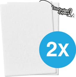 2x Universeel Micro / Hygiëne filter voor alle Stofzuigers - 2 stuks 200x125mm Kwaliteits Uitblaasfilter - O.a. geschikt voor Miele, Siemens, Philips, Bosch, Siemens, AEG, Electrolux etc. — thumbnail 1