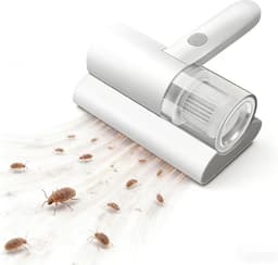 Thijox - Mijtzuiger voor Matrassen met UV-licht, Draadloze Bedstofzuiger, 20 kPa Zuigkracht, Mini-handstofzuiger voor Matras, Bedden en Banken, ABS Ma — thumbnail 1