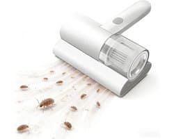 Thijox - Mijtzuiger voor Matrassen met UV-licht, Draadloze Bedstofzuiger, 20 kPa Zuigkracht, Mini-handstofzuiger voor Matras, Bedden en Banken, ABS Ma