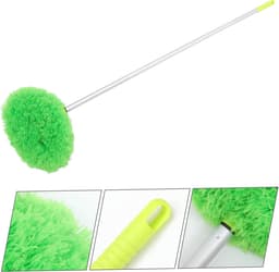 Plafondventilator Reiniger - Stofdoek met steel - Hoge plekken schoonmaken - Verstelbare extensiearm - 140 cm - Groen — thumbnail 4