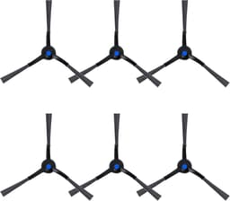 SnelShoppen - 6 Stuks Zijborstels voor Robotstofzuiger, Hoogwaardige Nylon, Vervangingsonderdeel voor Ecovacs Deebot T50 Pro Omni, T50 Max Pro Omni, X — thumbnail 1
