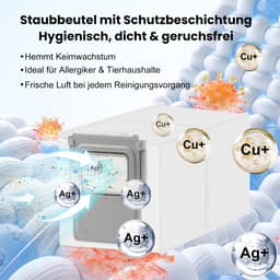 Dailygoods- Stofzakken Antibacterieel 8 Stuks - Accessoires voor DJI Romo P/S/A - Reservezak Basisstation - Premium Kwaliteit - Lange Levensduur - Stofzuigerzakken — thumbnail 3