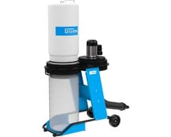 Afzuiginstallatie - Stofzuiger Werkplaats - Houtsnippers Afzuigen - Verrijdbaar Chassis - 65 Liter Tank - Blauw Wit