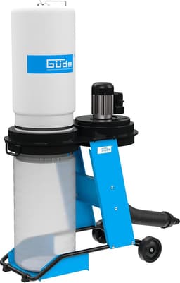Afzuiginstallatie - Stofzuiger Werkplaats - Houtsnippers Afzuigen - Verrijdbaar Chassis - 65 Liter Tank - Blauw Wit — thumbnail 1
