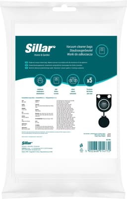Sillar 5x stofzakken voor industriele stofzuigers - compatibel met Starmix ISC ASR ARDL 2025, Bosch GAS 25 50– synthetisch – 3-laags — thumbnail 2