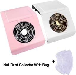 Nagelstofzuiger - Nail Dust Collector - Nagelstudio Apparatuur - Krachtige Zuigkracht - 17.78 cm - Roze — thumbnail 3