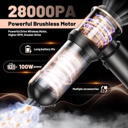 Handheld Stofzuiger - Draadloos - 28000 Pa - 4-in-1 Multifunctioneel - Voor Huis en Auto — thumbnail 2