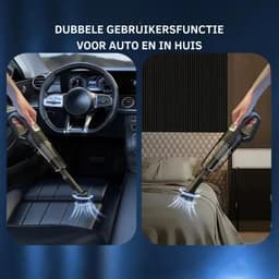 Krachtige Draadloze Auto Stofzuiger - Mini Stofzuiger voor Auto — thumbnail 3
