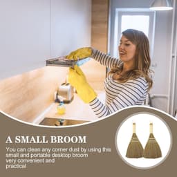Bezem en Stoffer Set - Handveger Kruimelset - Snel Opruimen - Zacht en Dicht - 25.5 cm - Niet gespecificeerd — thumbnail 2