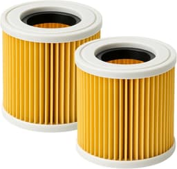 2 stuks filters - Voor Kärcher MV1 , MV2 , MV3, WD2 , WD3 , WD 2.250 , WD3200 ,WD 3300 , A2004 , A2204 , A2054 , A2656 - Vervanging van het filter van de stofzuiger - 12*12*11,3 cm — thumbnail 1