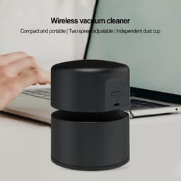 Bureau-stofzuiger — Mini-bureauzuiger — USB-oplaadbaar — Bureau-stofverwijderaar — 360° draaibaar ontwerp — Ideaal voor scholen, kantoren en thuis — Groen — thumbnail 5
